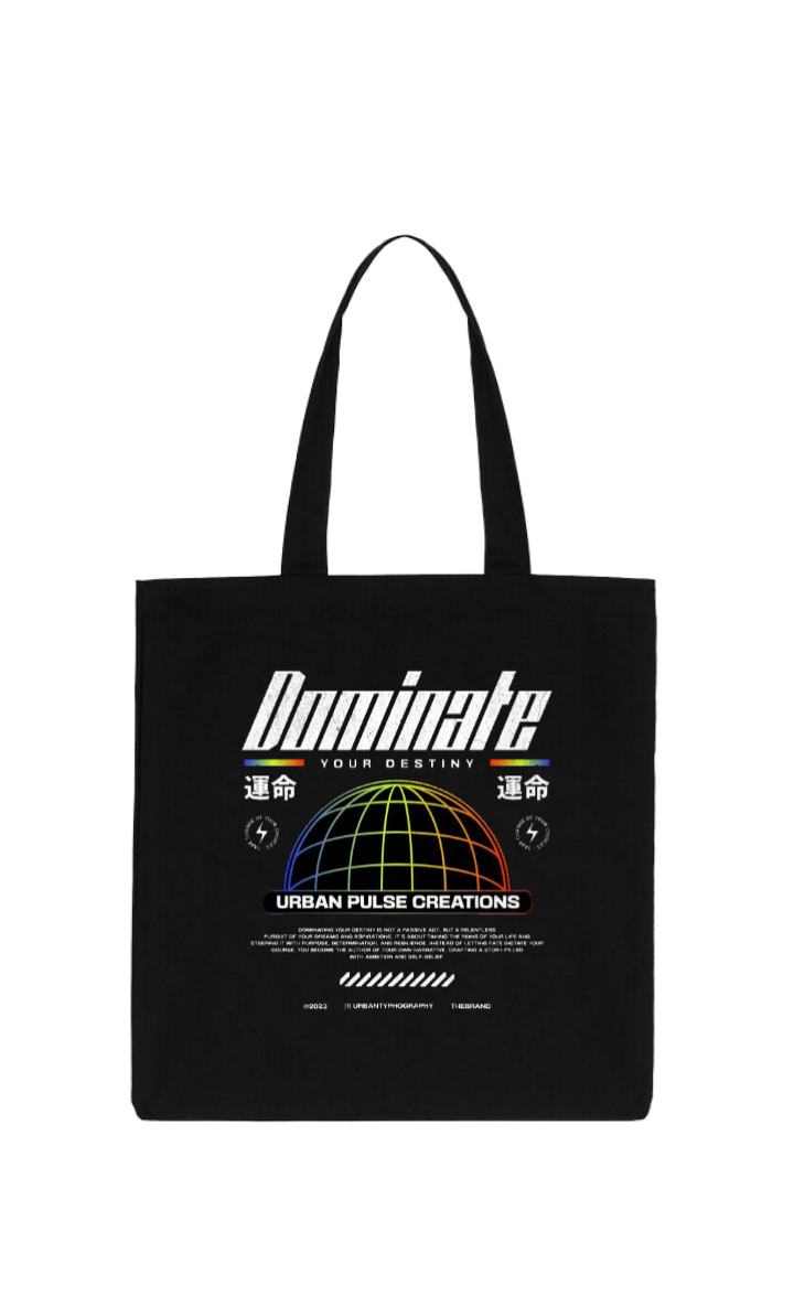 Dominate tote bag Black 84