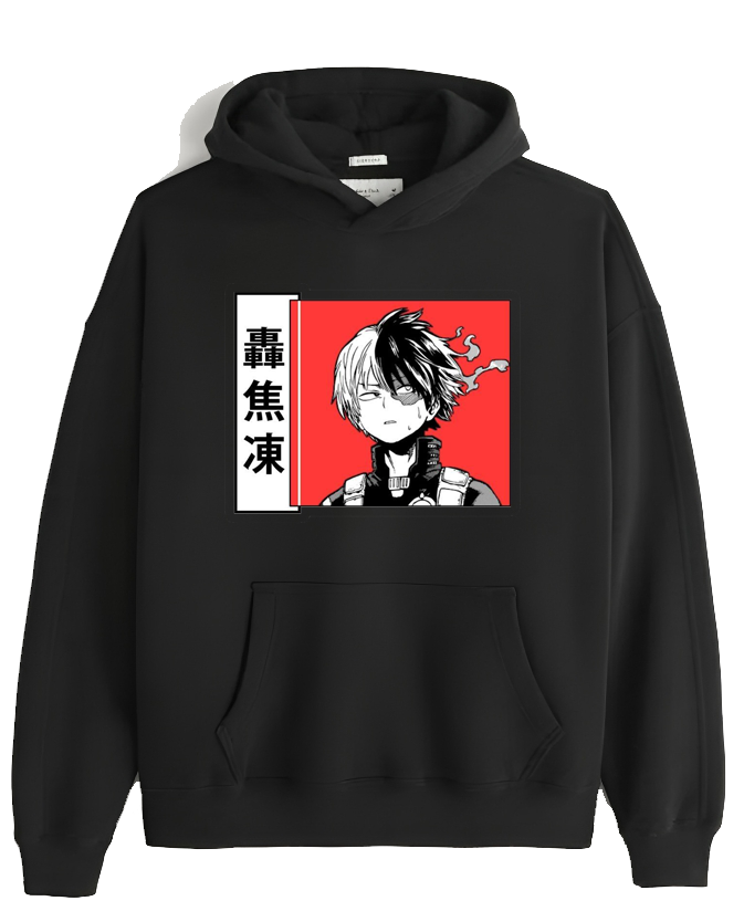 bnha boku no hero academy One Size hoodie Black 8