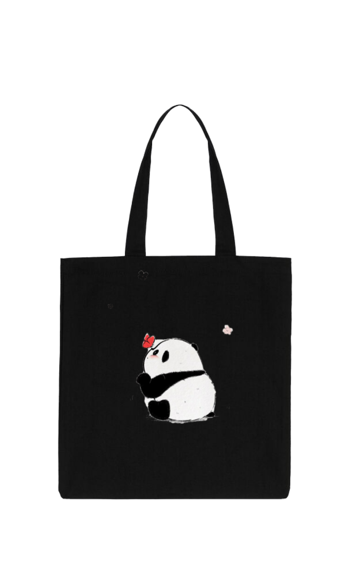 PANDA tote bag Black 1