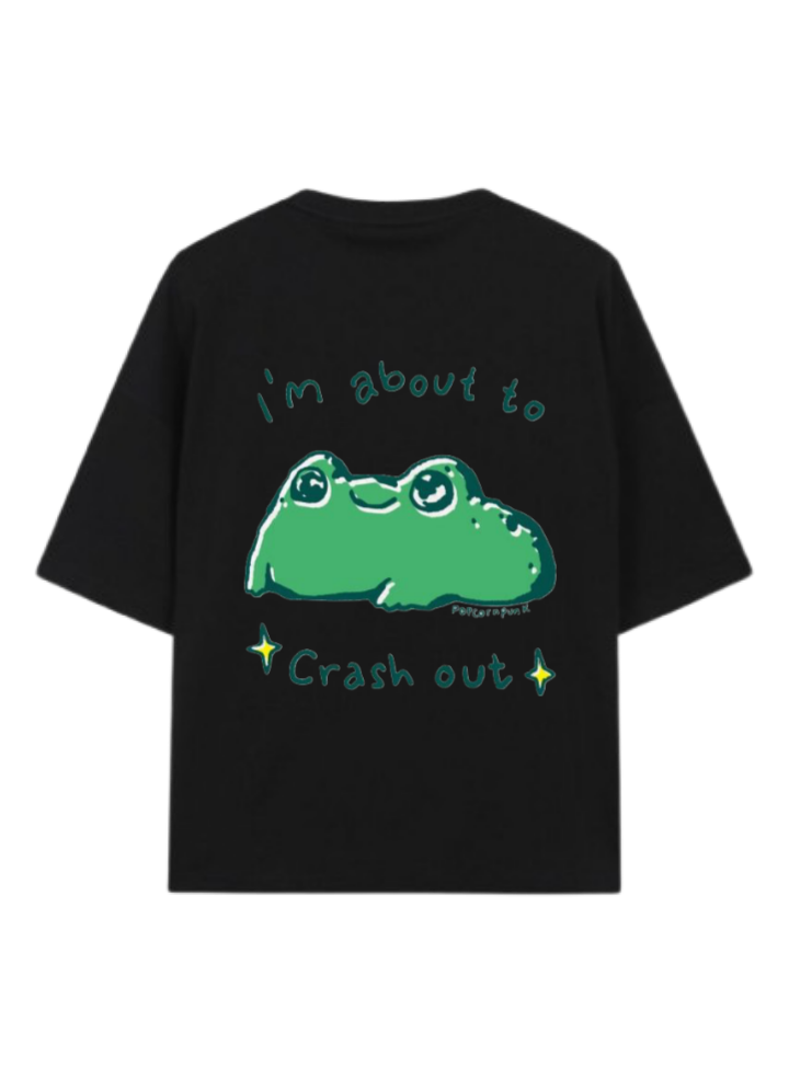 frog t- shirt Black Back 1