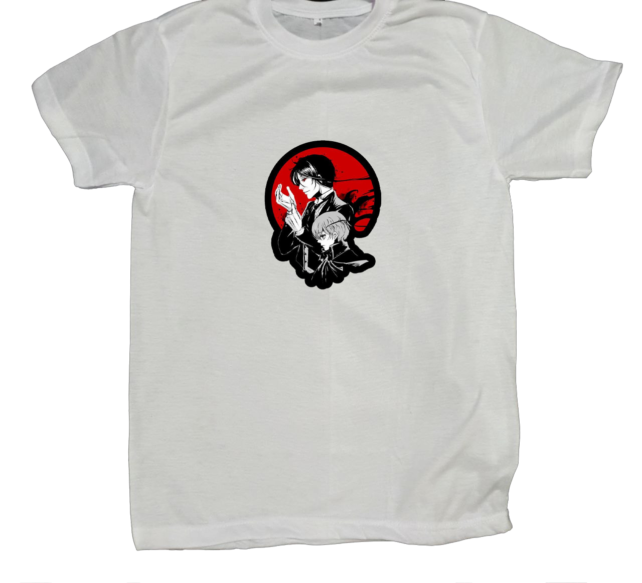 black butler t- shirt fat White 1