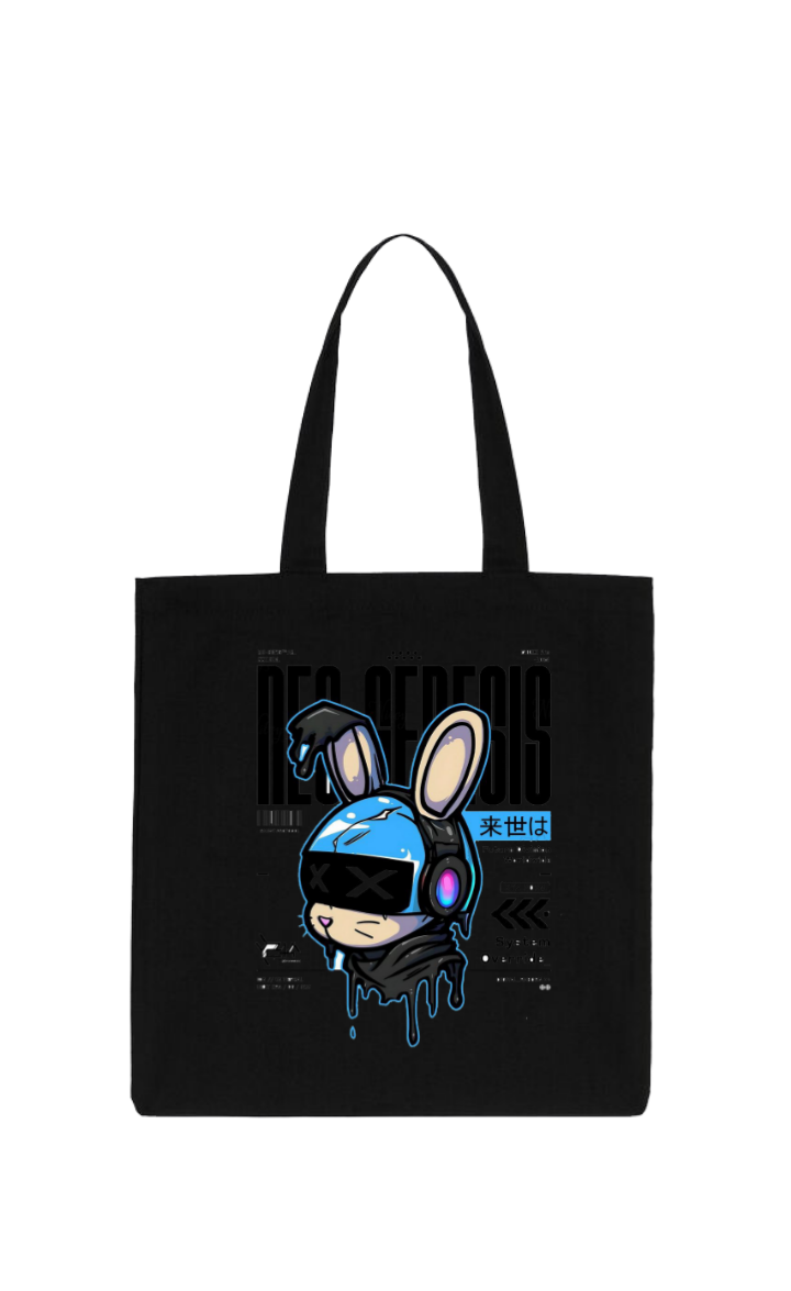Digital Artwork tote bag Black 20
