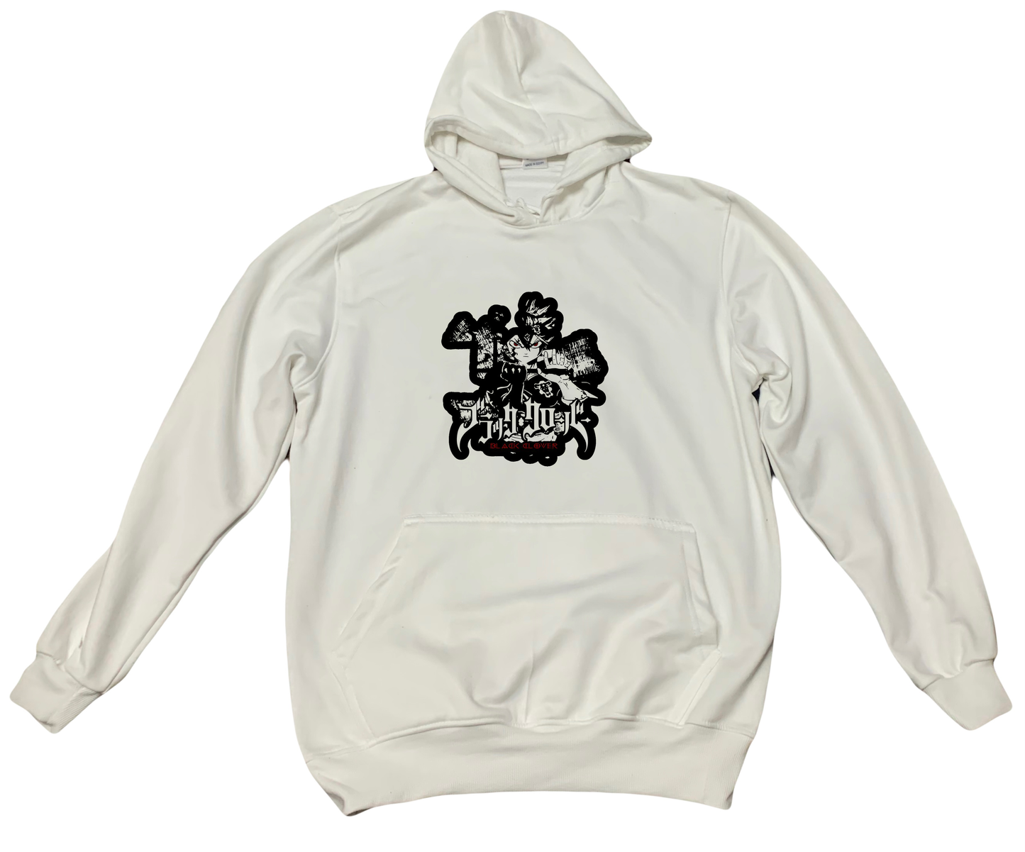 Black clover One Size hoodie White 1
