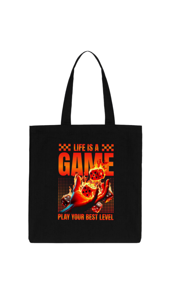 GAME tote bag Black 99