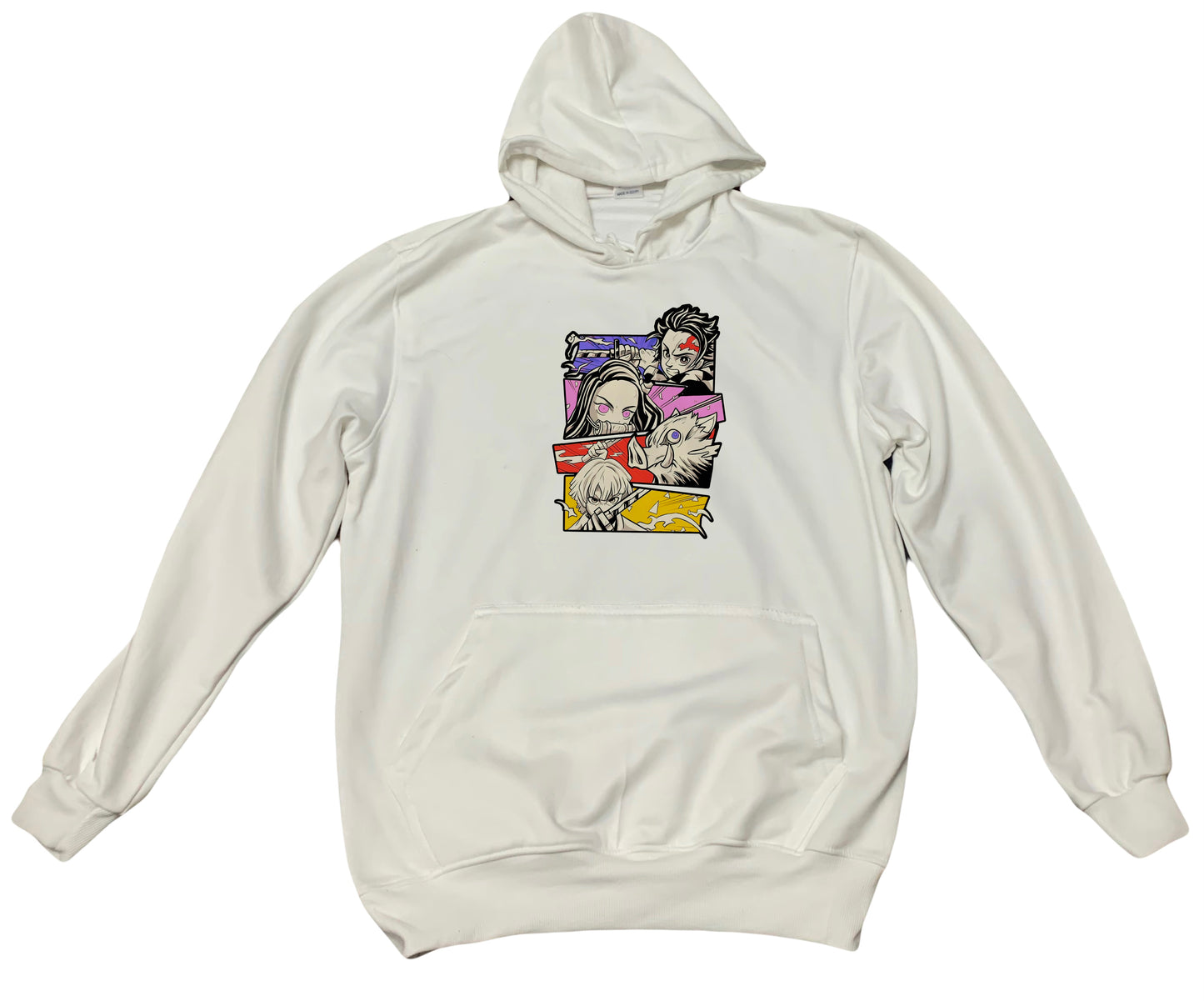 Anime Demon slayer nezuko tanjiro Oversize Hoodie White 1