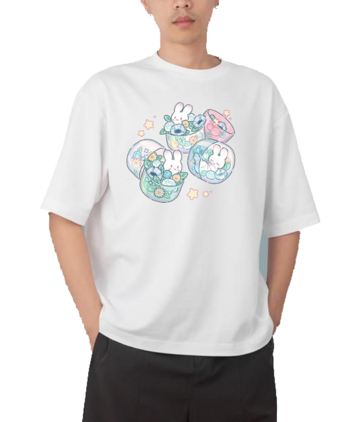 bunny One Size t- shirt White 1