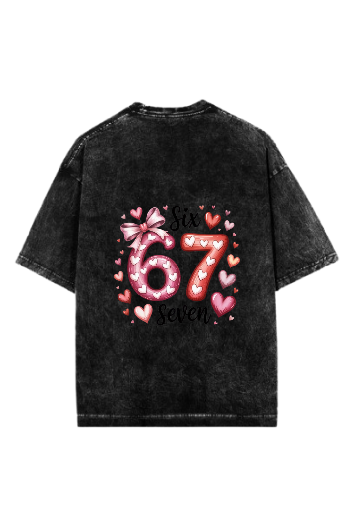 67 designs One Size t- shirt Washed Back 1