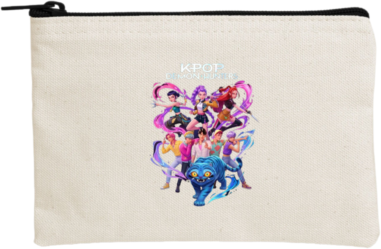 Hunterix kpop wallet pencil case Beige 1
