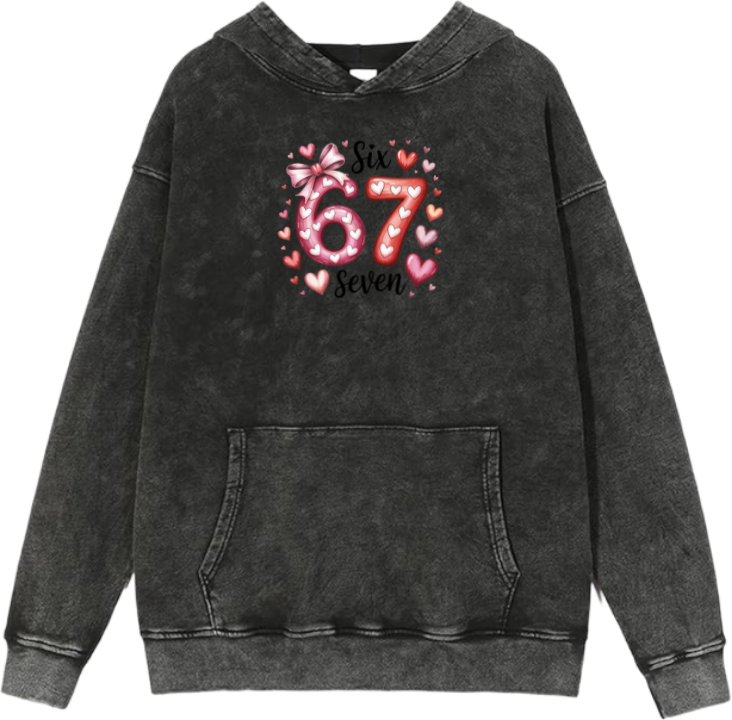 67 designs Oversize Hoodie Washed 2