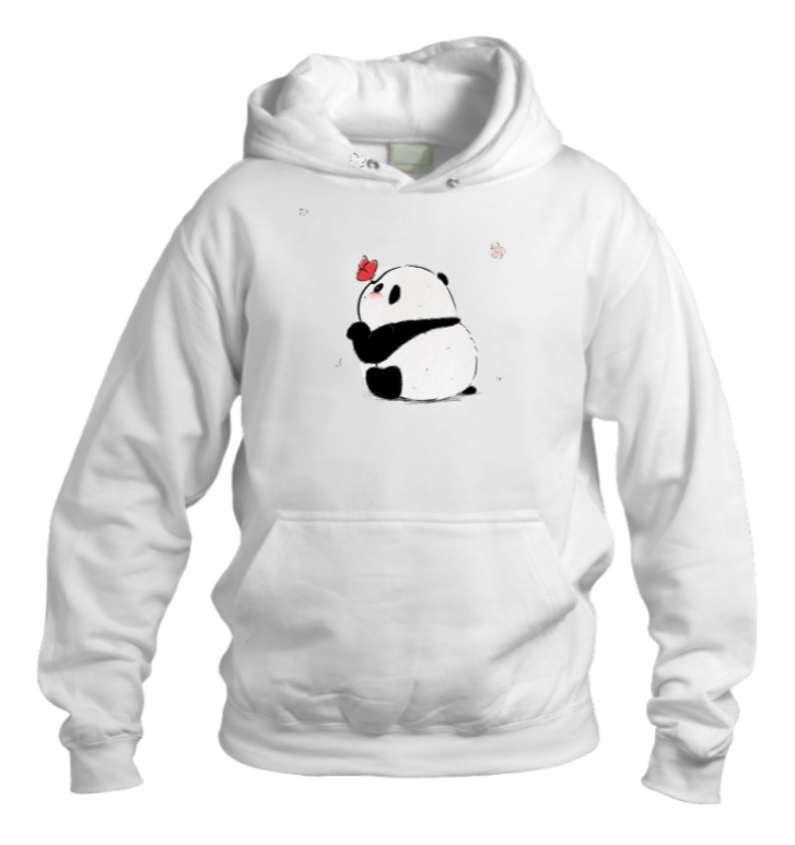 PANDA Oversize Hoodie White 1