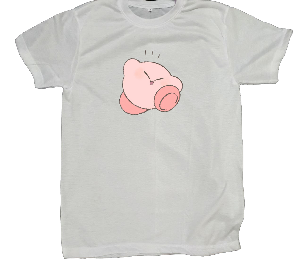 Cute Anime Kirby T-Shirt – Kawaii Graphic Tee, Soft Casual fit Sleeve Shirt for Women, Men, Teens, and Gaming Fans