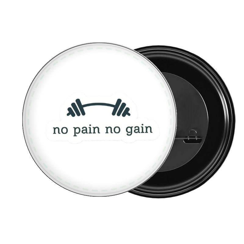 badge pin for bag workout gym pilates