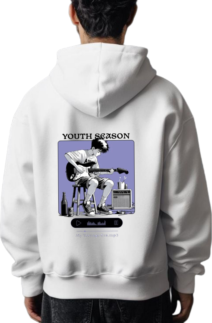 YOUTH SEASON Over Size hoodie White Back 41