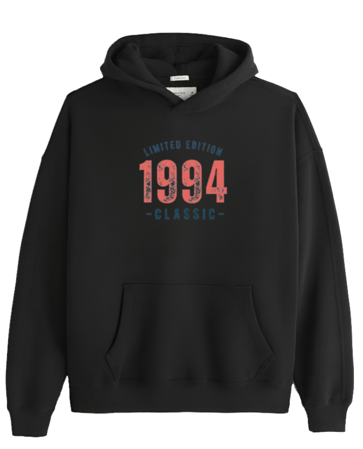 age Oversize Hoodie Black 1994