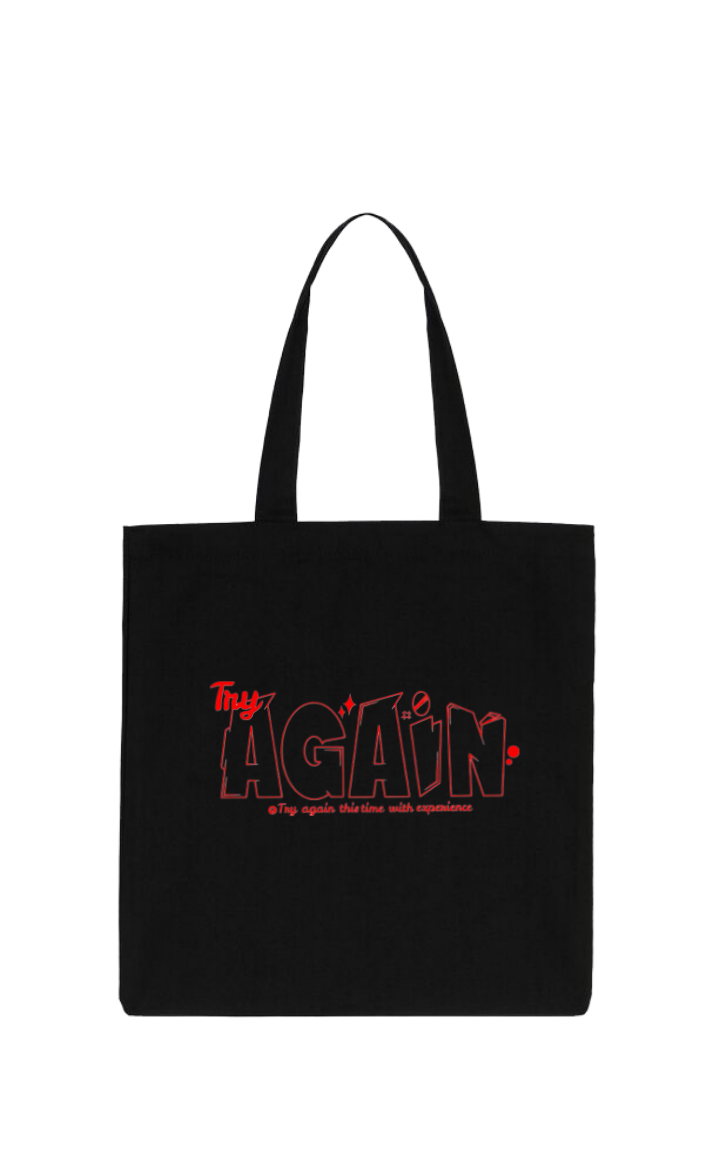 AGAIN tote bag Black 1