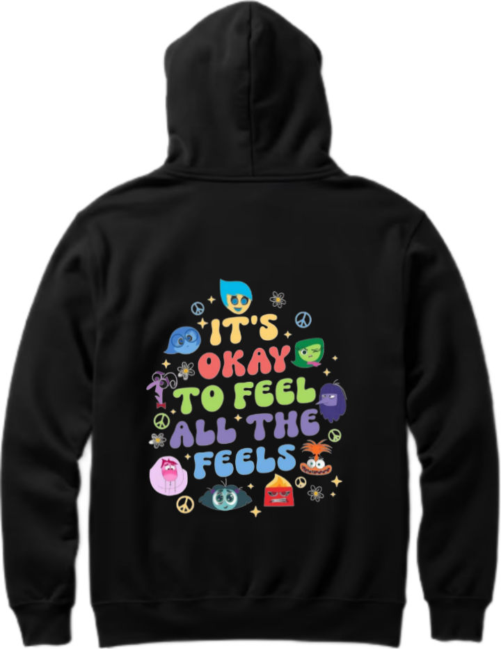 frog Oversize Hoodie Black Back 1