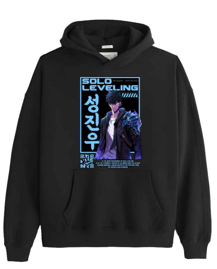 Solo Leveling One Size hoodie Black 1