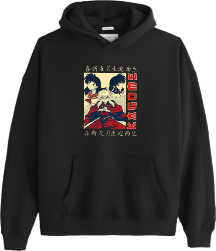 Inuyasha One Size hoodie Black 1