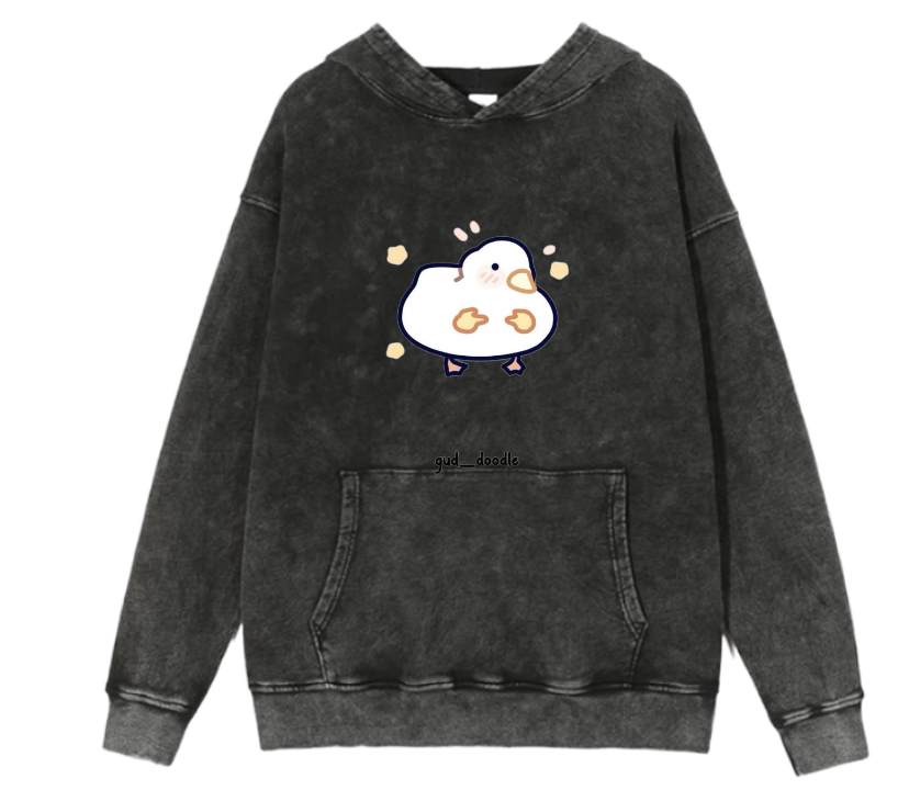 duck Oversize Hoodie Washed 1