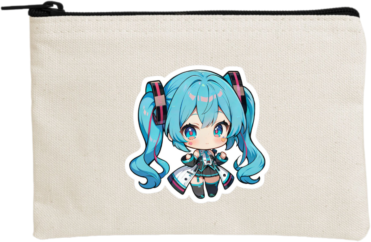 miku pencil case Beige 1