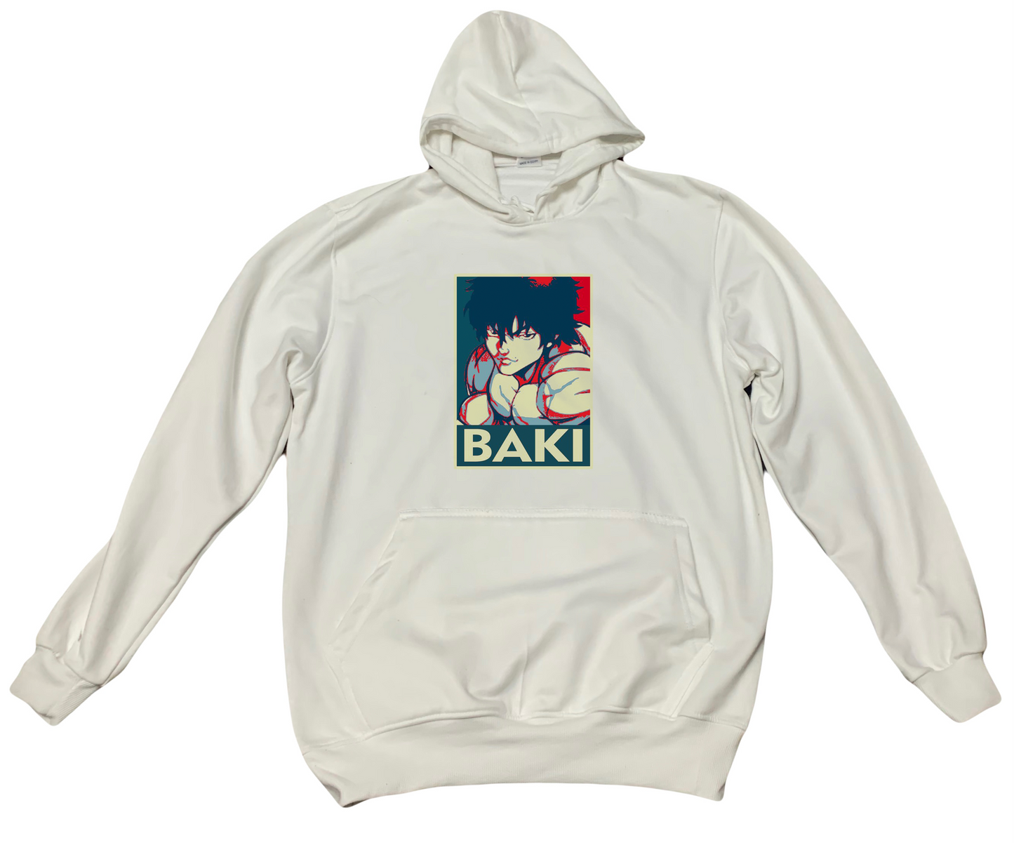Anime baki oversize hoodie White 1