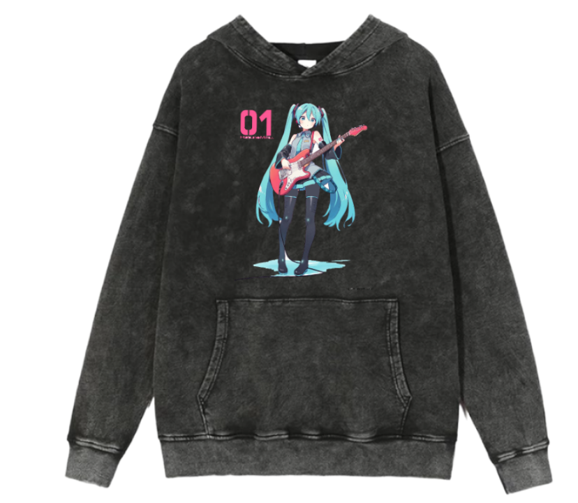 Hatsune Miku One Size hoodie Washed 1