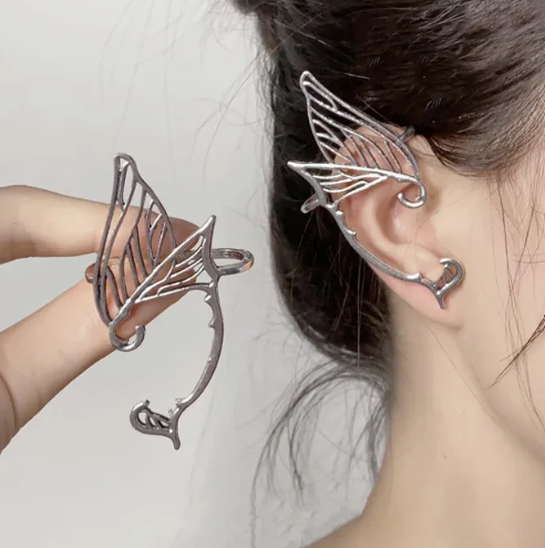 Elf Ear - Butterfly Elf Ear cuff Silver or Gold – Silver