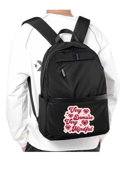 Very Demure, Very Mindful School Back bag bag 249