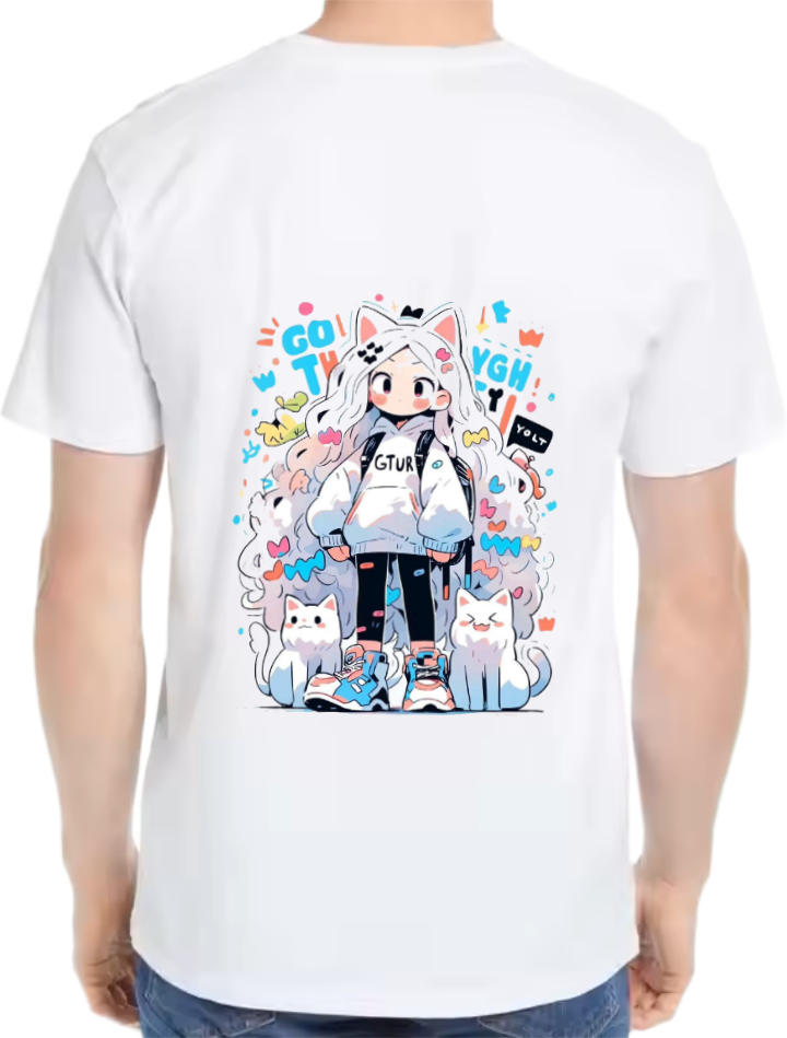 GTUR t- shirt Over Size White Back 20