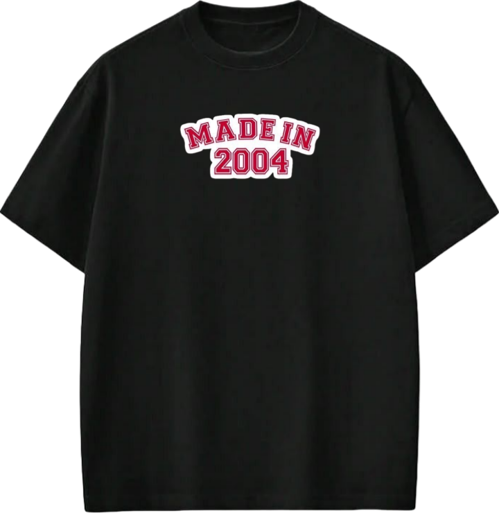 age t- shirt Black 2004