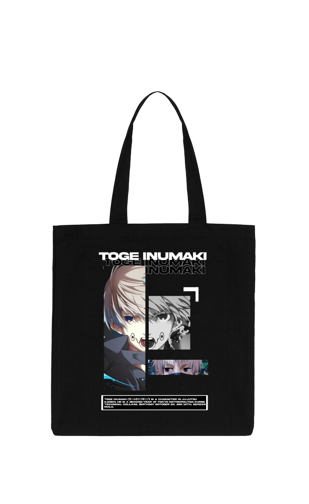 jujutsu kaisen GOJO tote bag Black 20