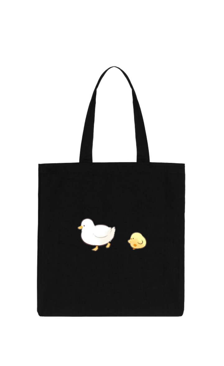 duck tote bag Black 20