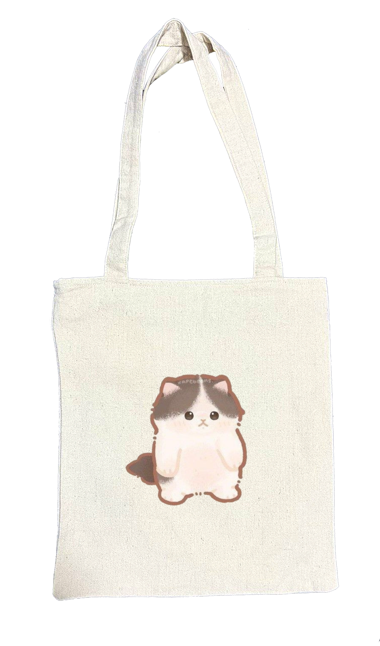 cat tote bag White 20