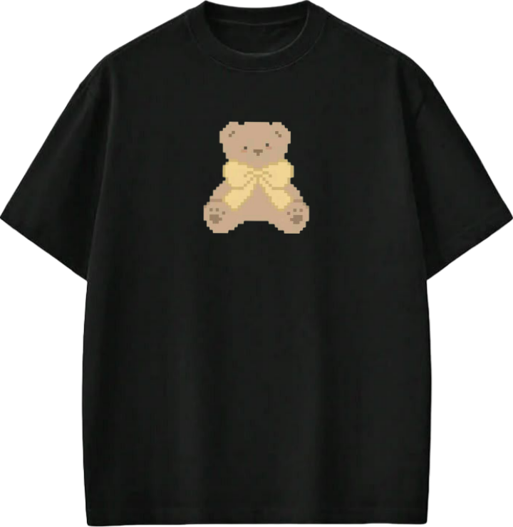 bear t- shirt Black 20