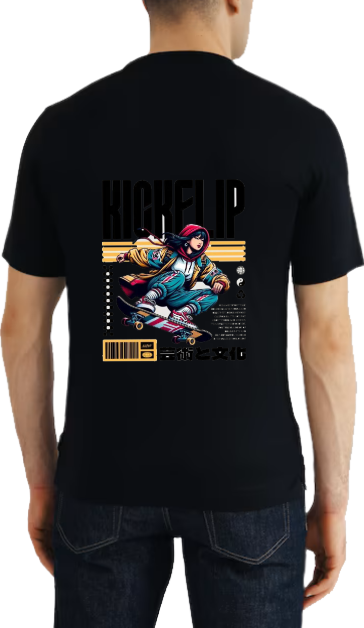 KICKELIP t- shirt One Size Black Back 40
