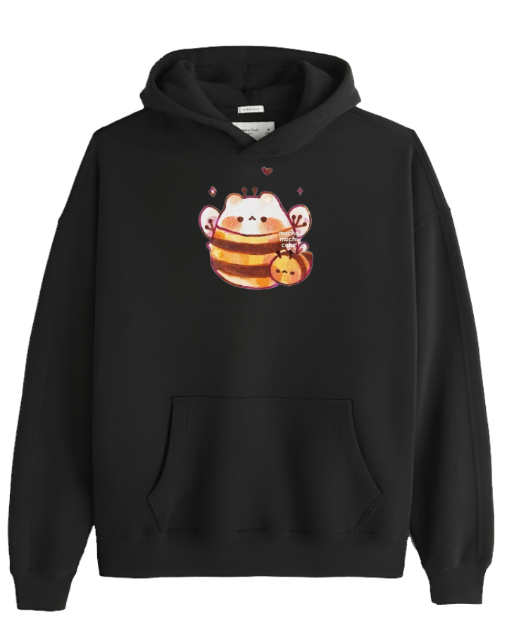 bunny Oversize Hoodie Black 20