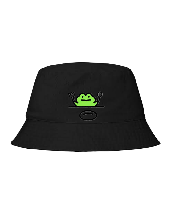 Frog Bucket hat Fishman hat cap Black 20