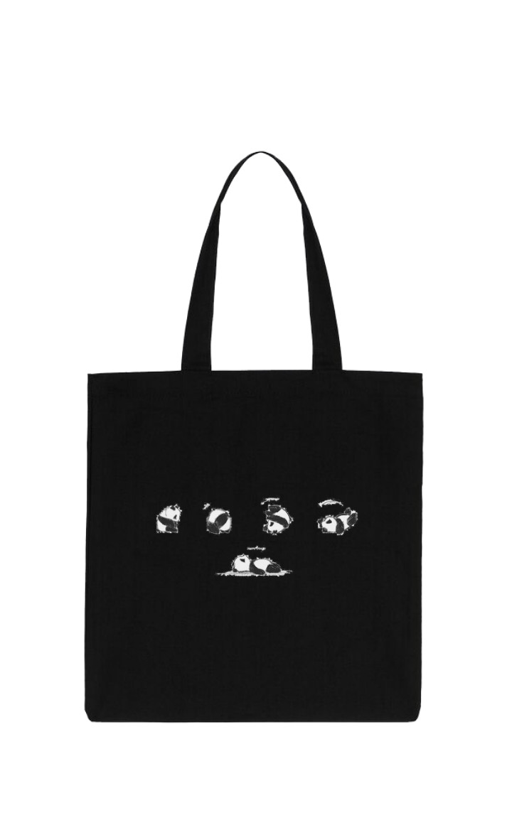 PANDA tote bag Black 20