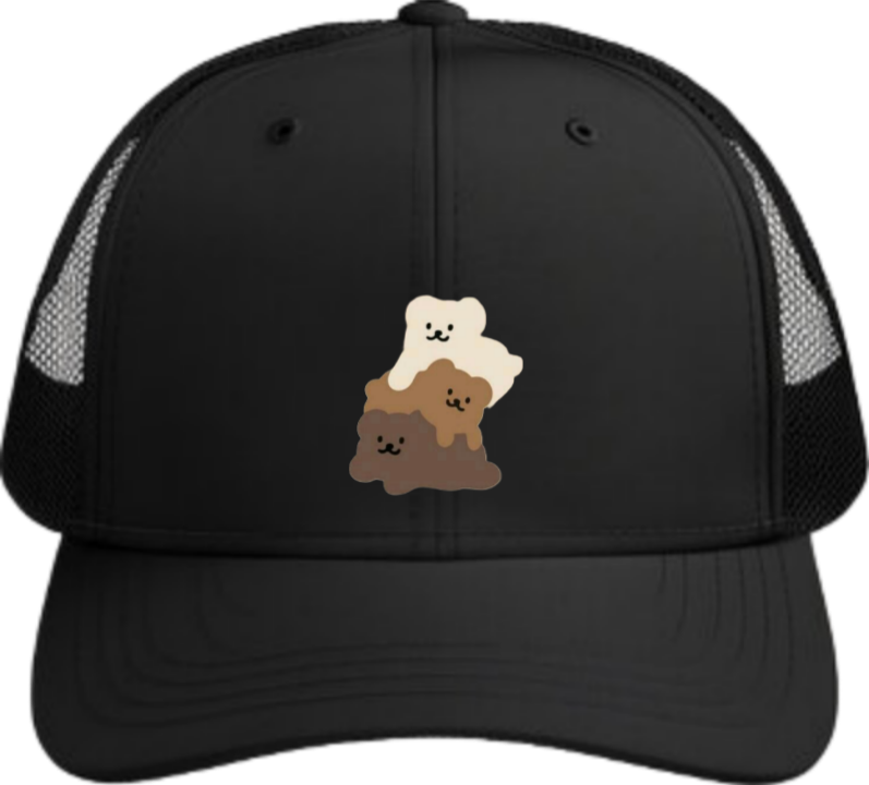 bear Baseball cap Black 20