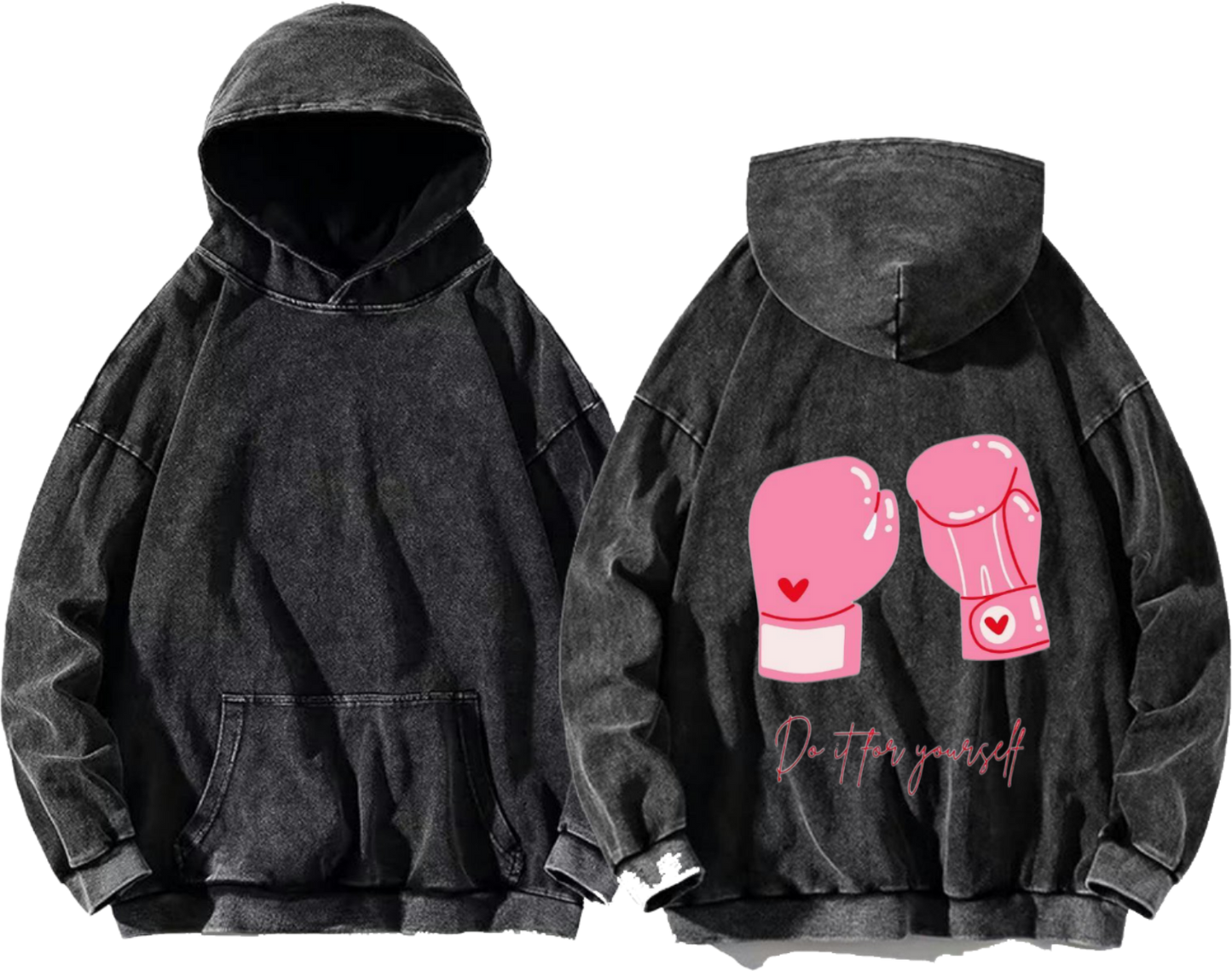 Do it for yourself One Size hoodie Washed Back 20
