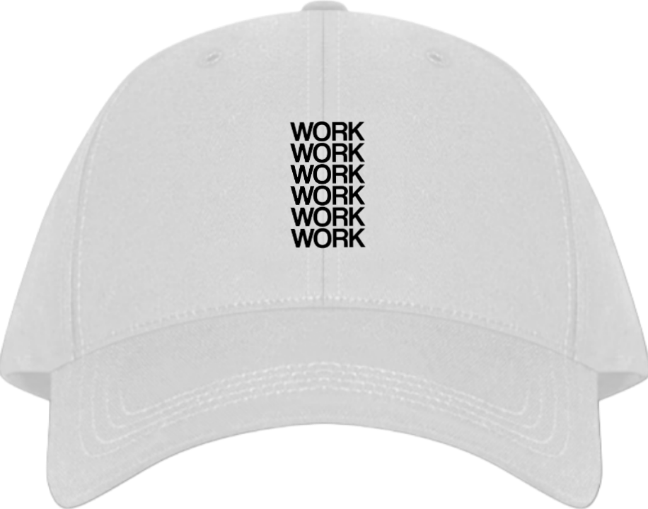 WORK Baseball cap White 212