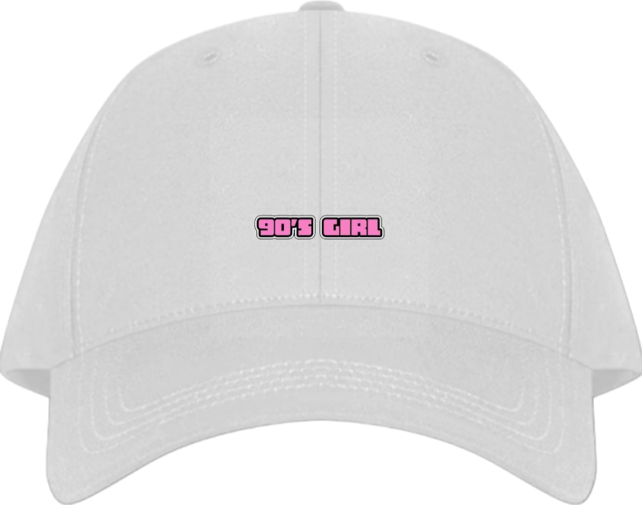 90'S GIRL Baseball cap White 217