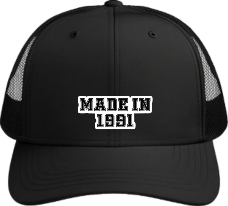 age Baseball cap Black 1991