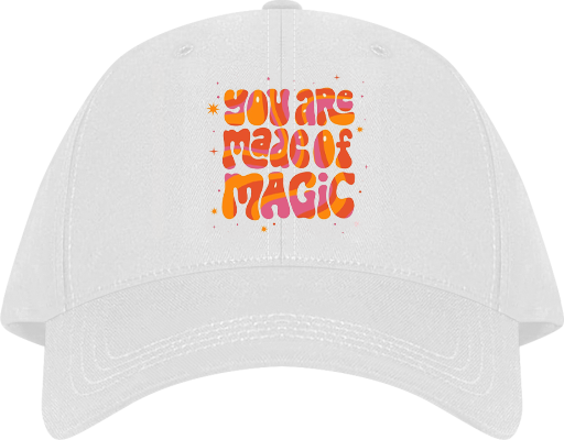 Baseball cap White YOU ARE MADE OF MAGIC 21