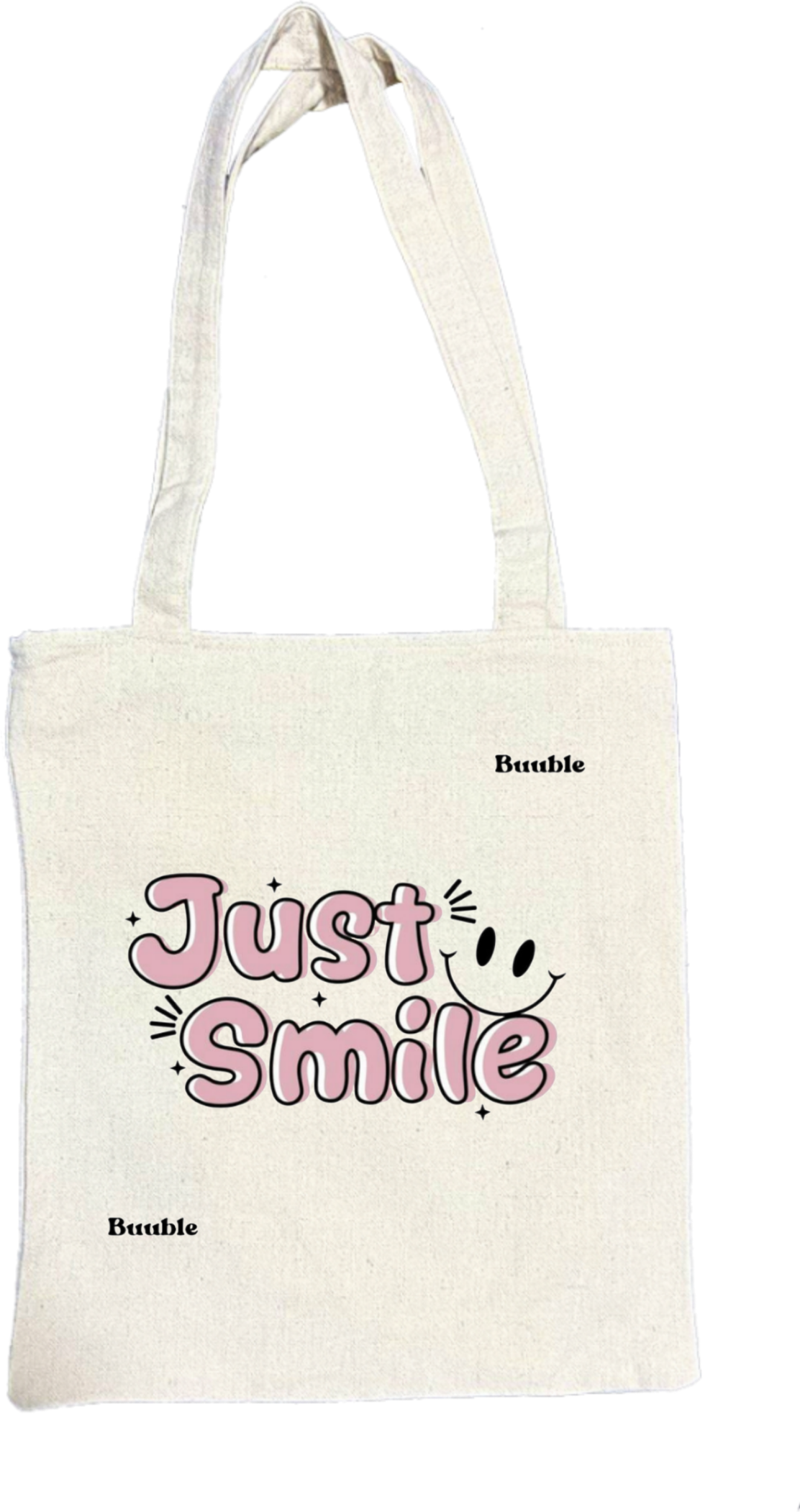 Just Smile tote bag beige 21