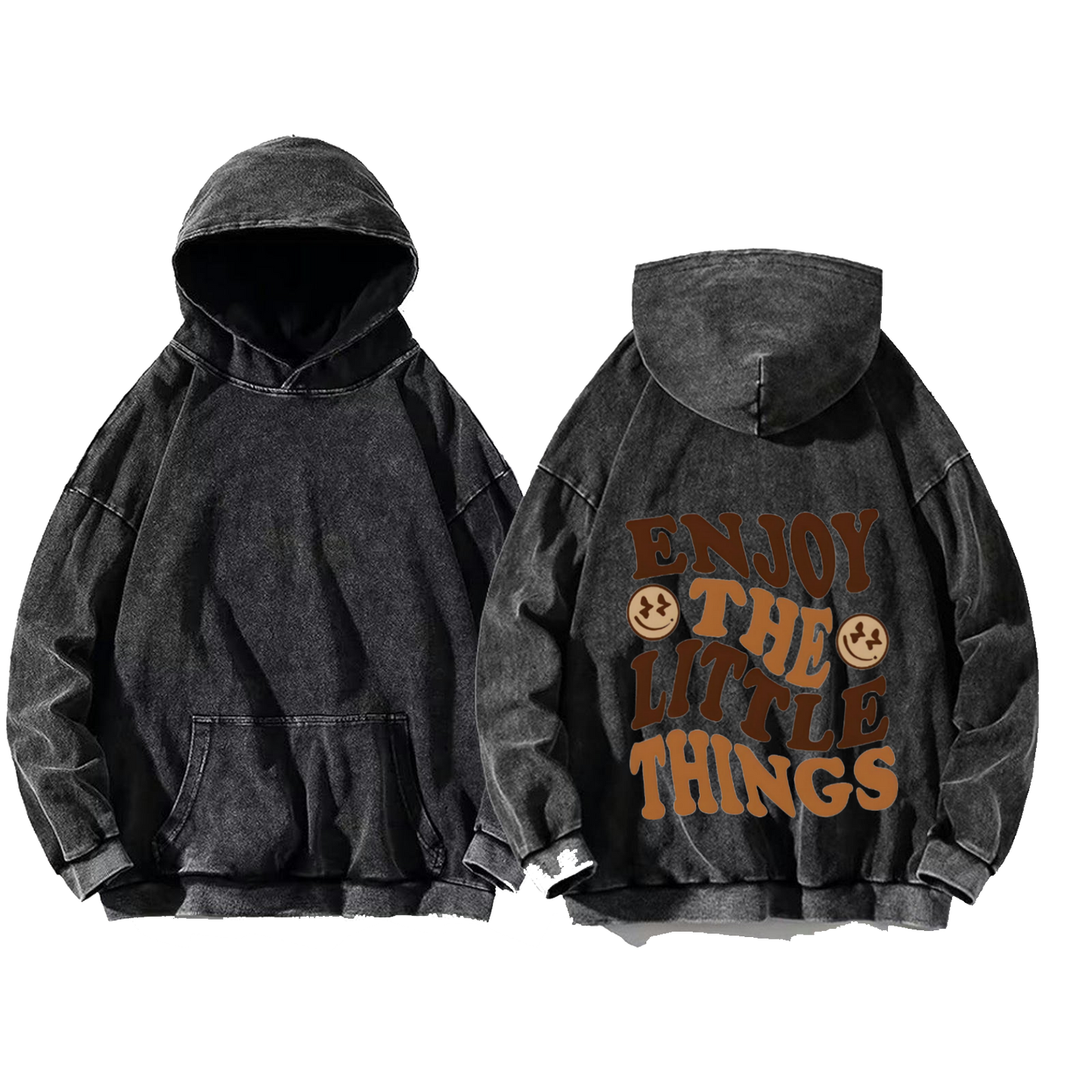 ENJOY THI THINGS One Size hoodie Washed Back 21