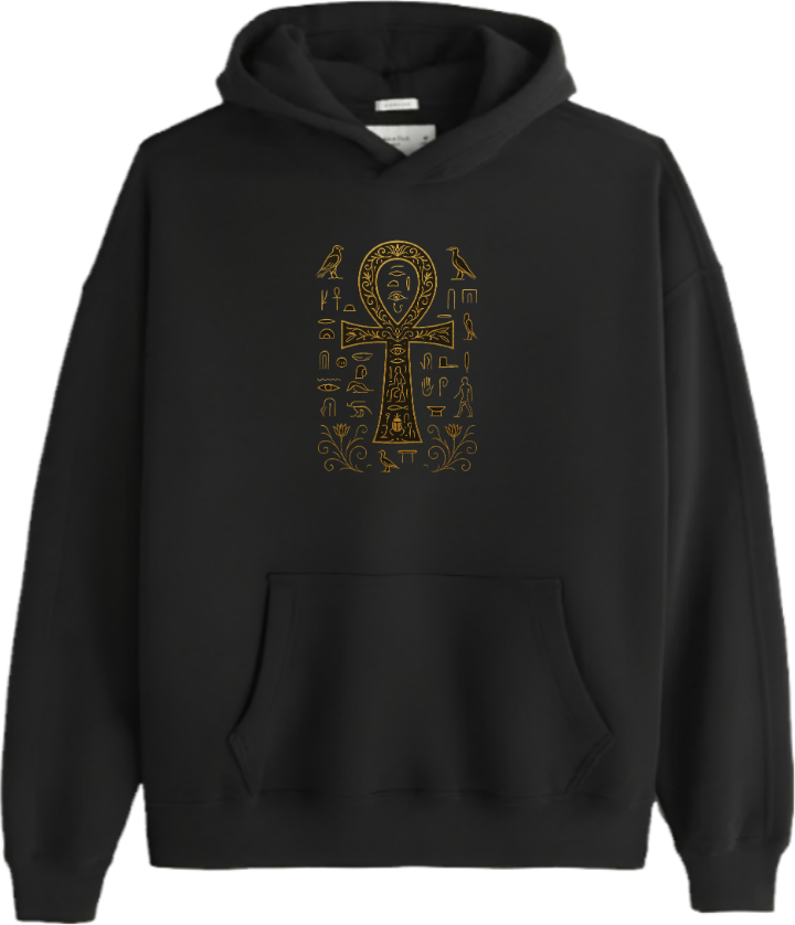 Egypt Over Size hoodie Black 21