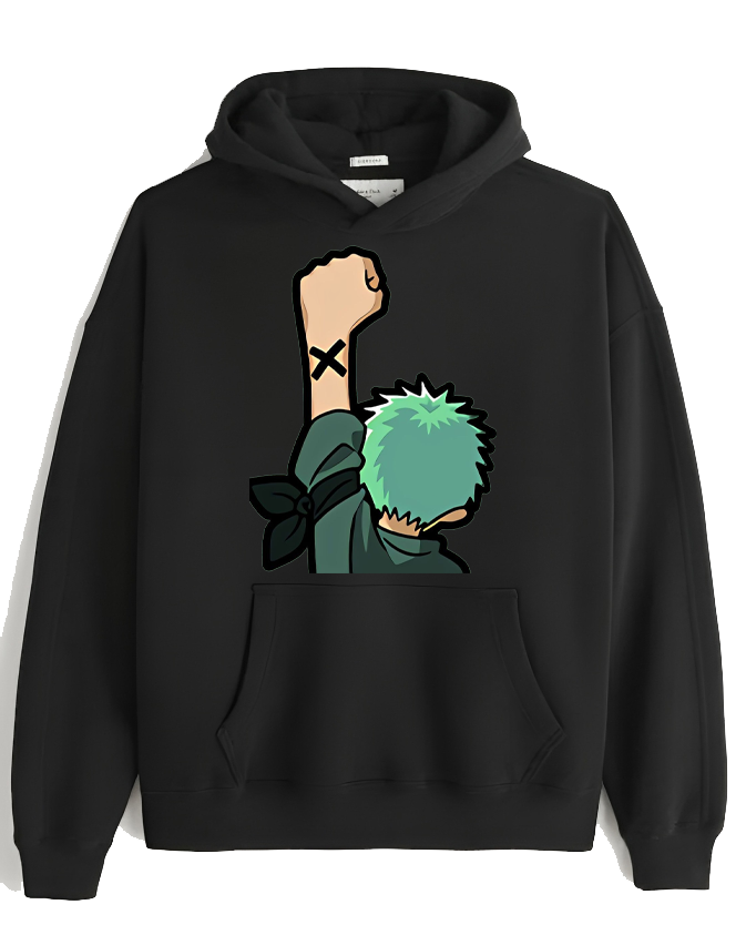 one piece One Size hoodie Black 21
