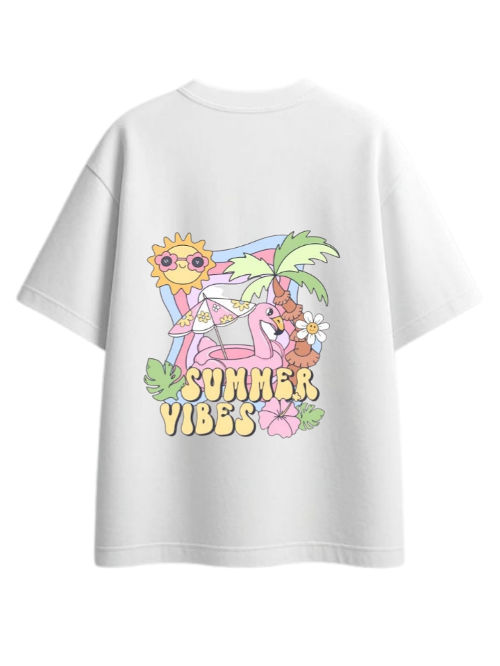 Summer Vibes t- shirt White Back 21