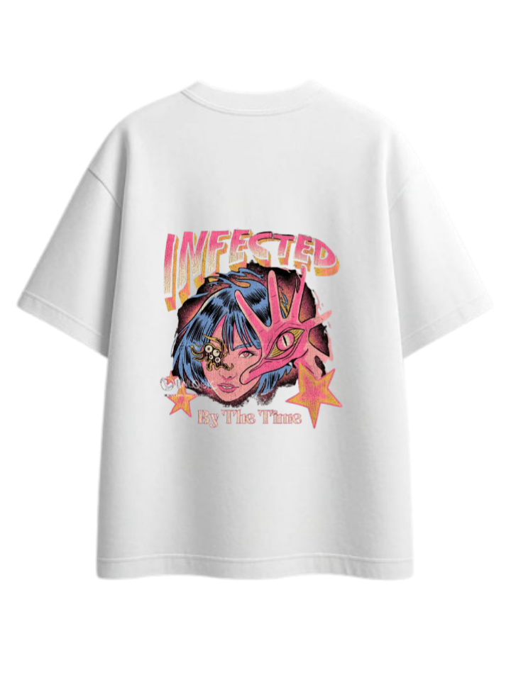 aliens One Size t- shirt White Back 21
